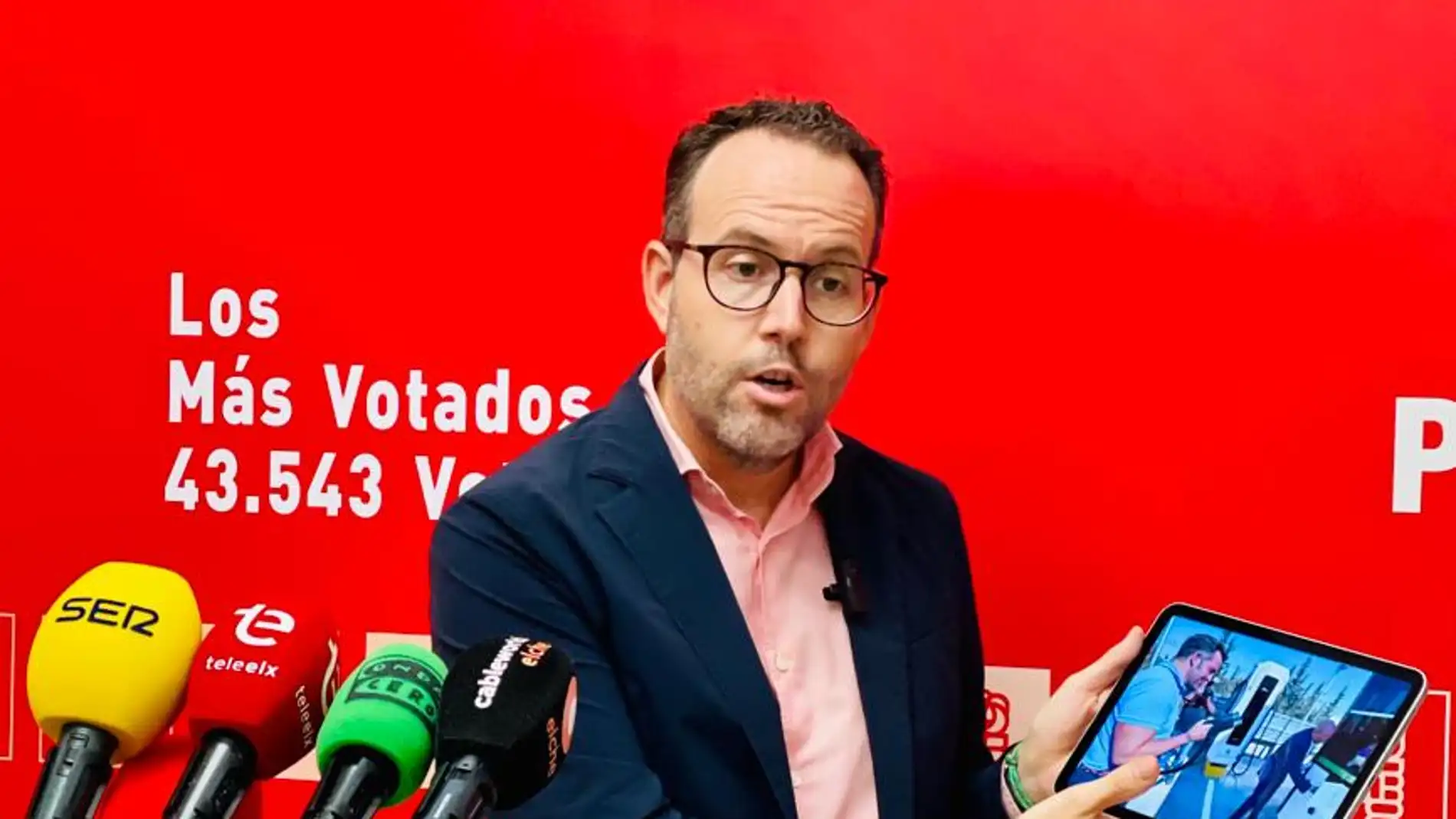 Héctor Díez, portavoz del PSOE de Elche. 