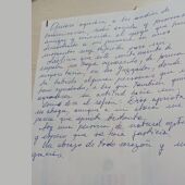 La carta de Pau Rigo publicada en redes sociales. 
