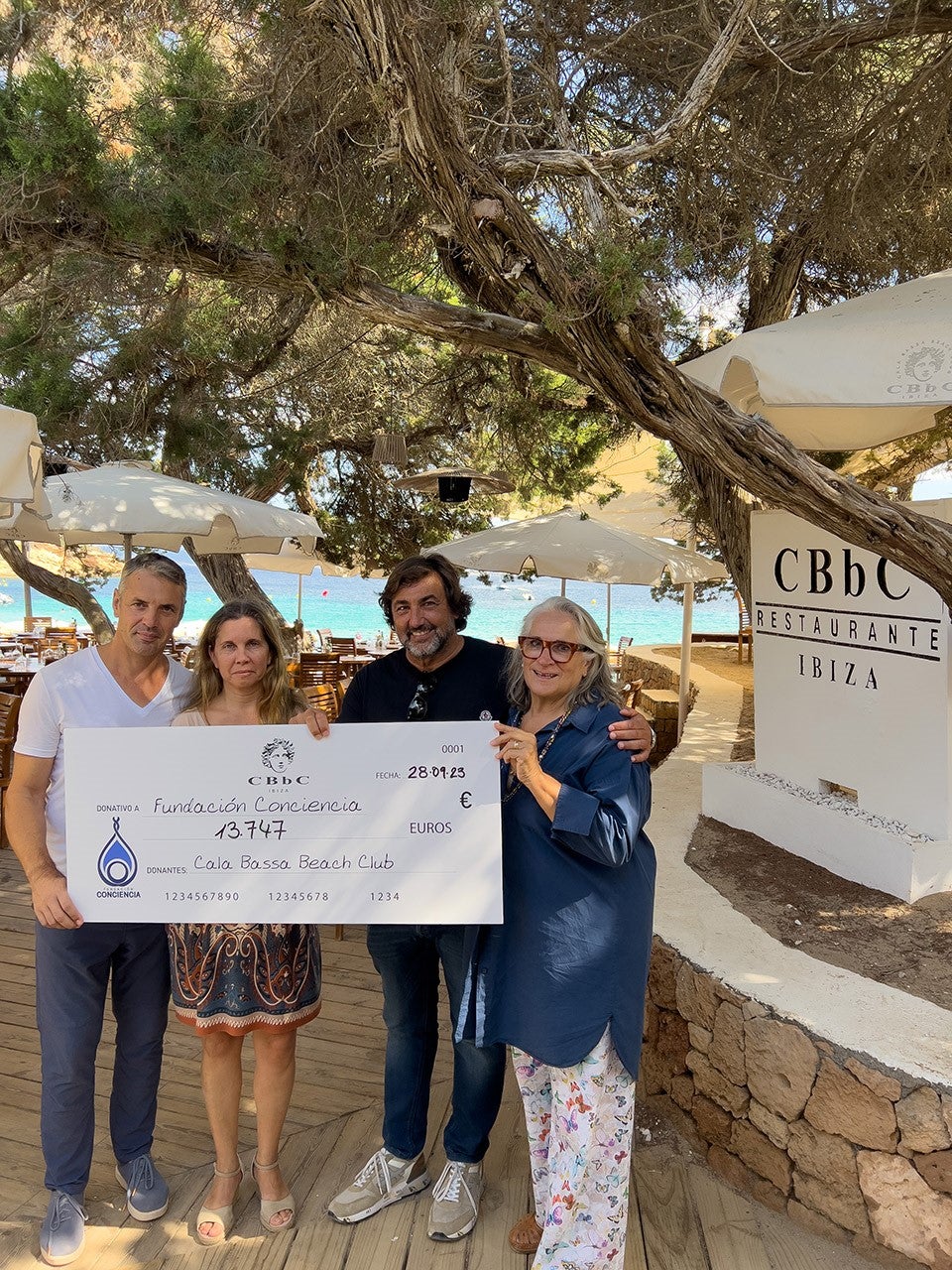 CbbC Cala Bassa recauda 13.747 euros a favor de la Fundación Conciencia de Ibiza CbbC Cala Bassa recauda 13.747 euros a favor de la Fundación Conciencia de Ibiza