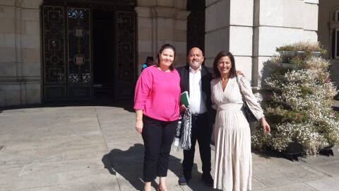 Alejandra P&eacute;rez, Pepe Santiso y Mar&iacute;a Barral