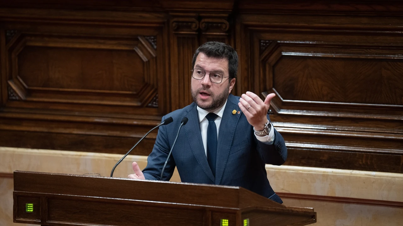 El presidente de la Generalitat, Pere Aragonès
