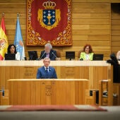 Intervención de Alfonso Rueda en su primer debate sobre el estado de la autonomía como presidente de la Xunta. Xunta.