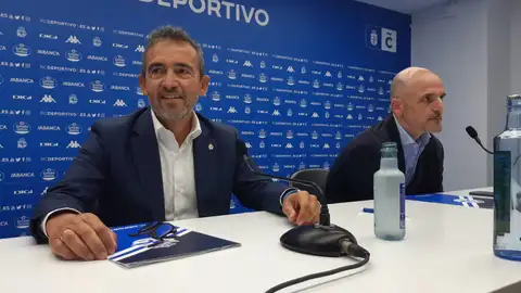 Álvaro García Diéguez y Fernando Soriano Presidente y director Deportivo del Deportivo
