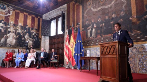 Maz&oacute;n durante su intervenci&oacute;n en el acto institucional