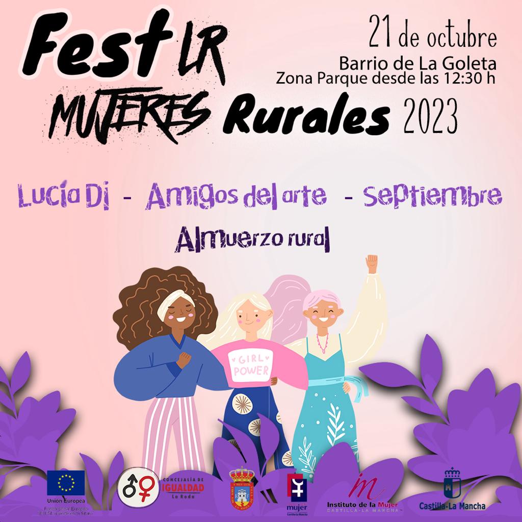 El FestLR Mujeres Rurales llega a La Roda el 21 de octubre El FestLR Mujeres Rurales llega a La Roda el 21 de octubre