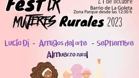 El FestLR Mujeres Rurales llega a La Roda el 21 de octubre El FestLR Mujeres Rurales llega a La Roda el 21 de octubre