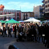 Fira Santa Caterina en la plaza Mayor de Vila-real. Fira Santa Caterina en la plaza Mayor de Vila-real.