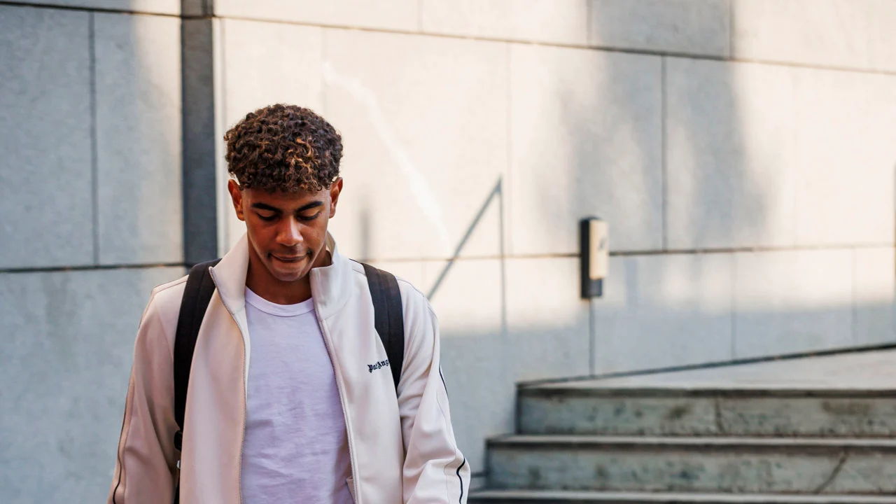 Lamine Yamal en la Ciudad del Fútbol de Las Rozas
