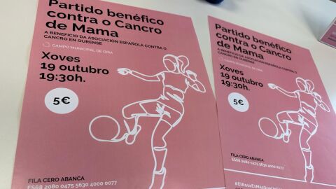Ourense acoller&aacute; o III Partido Ben&eacute;fico contra o Cancro de Mama