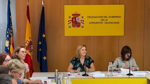 La delegada durante la reuni&oacute;n celebrada este mi&eacute;rcoles.