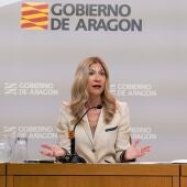 La vicepresidenta segunda, Mar Vaquero, en su comparecencia tras el Consejo de Gobierno