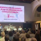 Presentación del avance del POM en Chiclana