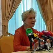 Carmen Quintanilla durante la rueda de prensa que ha ofrecido en Ciudad Real Carmen Quintanilla durante la rueda de prensa que ha ofrecido en Ciudad Real