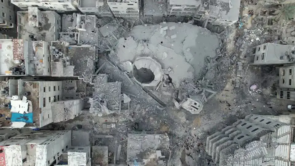 Vista aérea de Gaza tras los bombardeos de Israel Vista aérea de Gaza tras los bombardeos de Israel