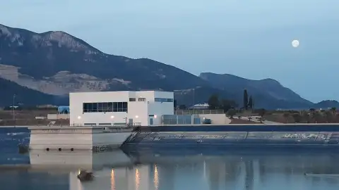Archivo - Estación de bombeo y balsa Panser, en Llaurí. Archivo - Estación de bombeo y balsa Panser, en Llaurí.