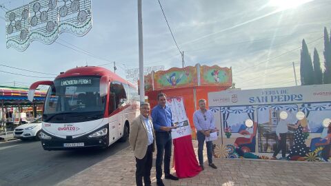 F&eacute;lix Romero y Javier Garc&iacute;a con lanzadera Feria San Pedro