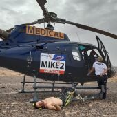 El piloto de Ibiza Toni Vingut es evacuado en helicóptero del Rally de Marruecos