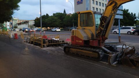 Las obras en la avenida de Dénia de Alicante 