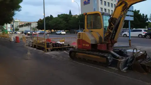 Las obras en la avenida de Dénia de Alicante Las obras en la avenida de Dénia de Alicante