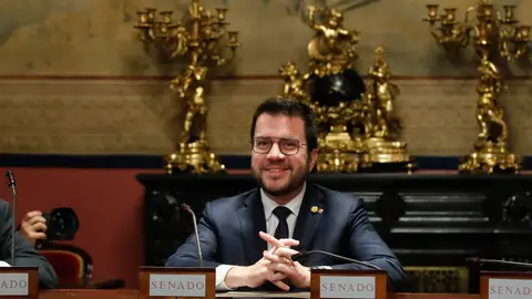 Pere Aragonés, en el Senado/ EFE/Juan Carlos Hidalgo