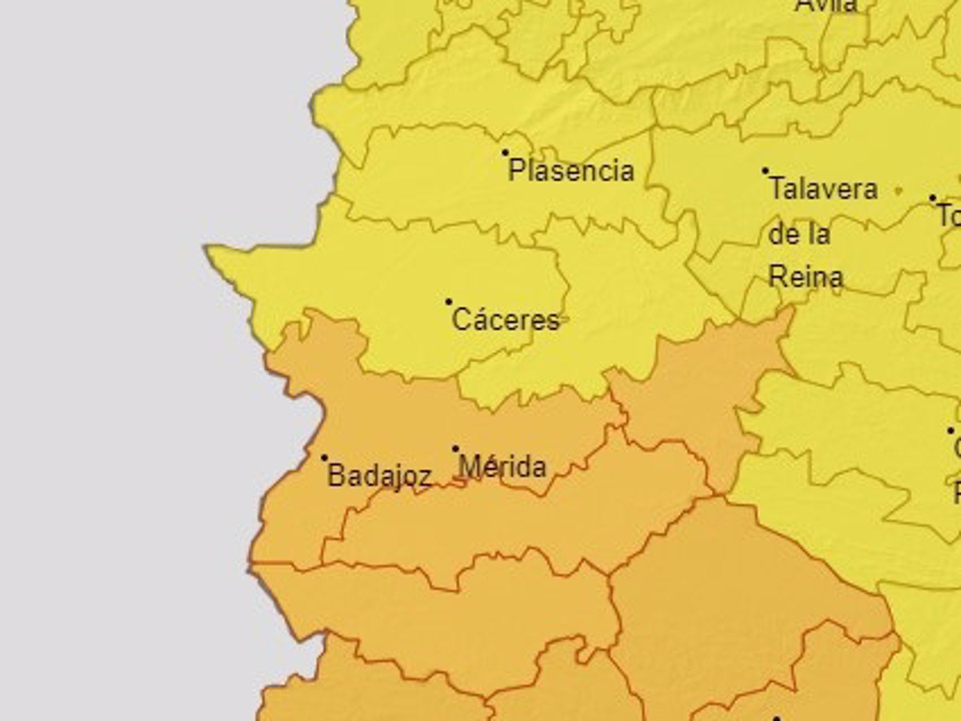 La provincia de Badajoz estará en Alerta Naranja y la cacereña en Amarilla este jueves por lluvias La provincia de Badajoz estará en Alerta Naranja y la cacereña en Amarilla este jueves por lluvias