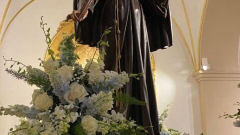 Imagen del trono de Nuestro Santo Patr&oacute;n San Pedro Alc&aacute;ntara