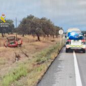 Fallece un conductor de 60 años, vecino de Cáceres, tras una salida de la vía en la EX119 cerca de Navalmoral de la Mata