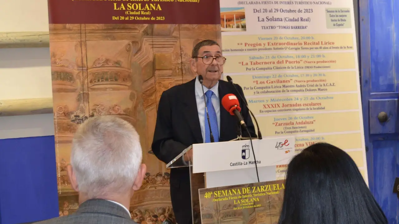 Antonio García-Cervigón, presidente de la ACAZ de La Solana Antonio García-Cervigón, presidente de la ACAZ de La Solana
