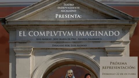 Cartel de la obra teatral "El Complutum imaginado" del Teatro Independiente Alcala&iacute;no
