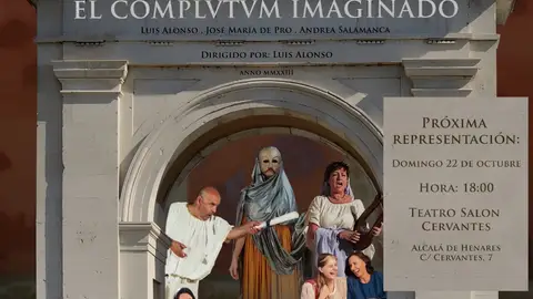 Teatro Independiente Alcaláíno presenta su nueva producción, "El Complutum imaginado" Cartel de la obra teatral "El Complutum imaginado" del Teatro Independiente Alcalaíno