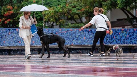 Primeras lluvias de octubre de 2023 en Canarias