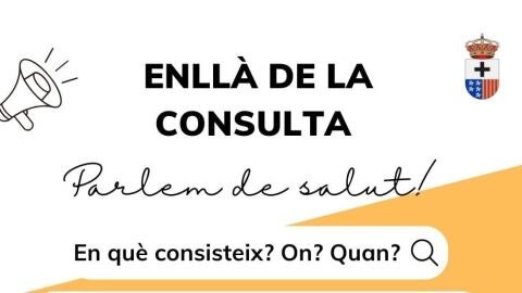 Cartel del programa &#39;Més enllà de la consulta&#39; del Ayuntamiento de Quartell