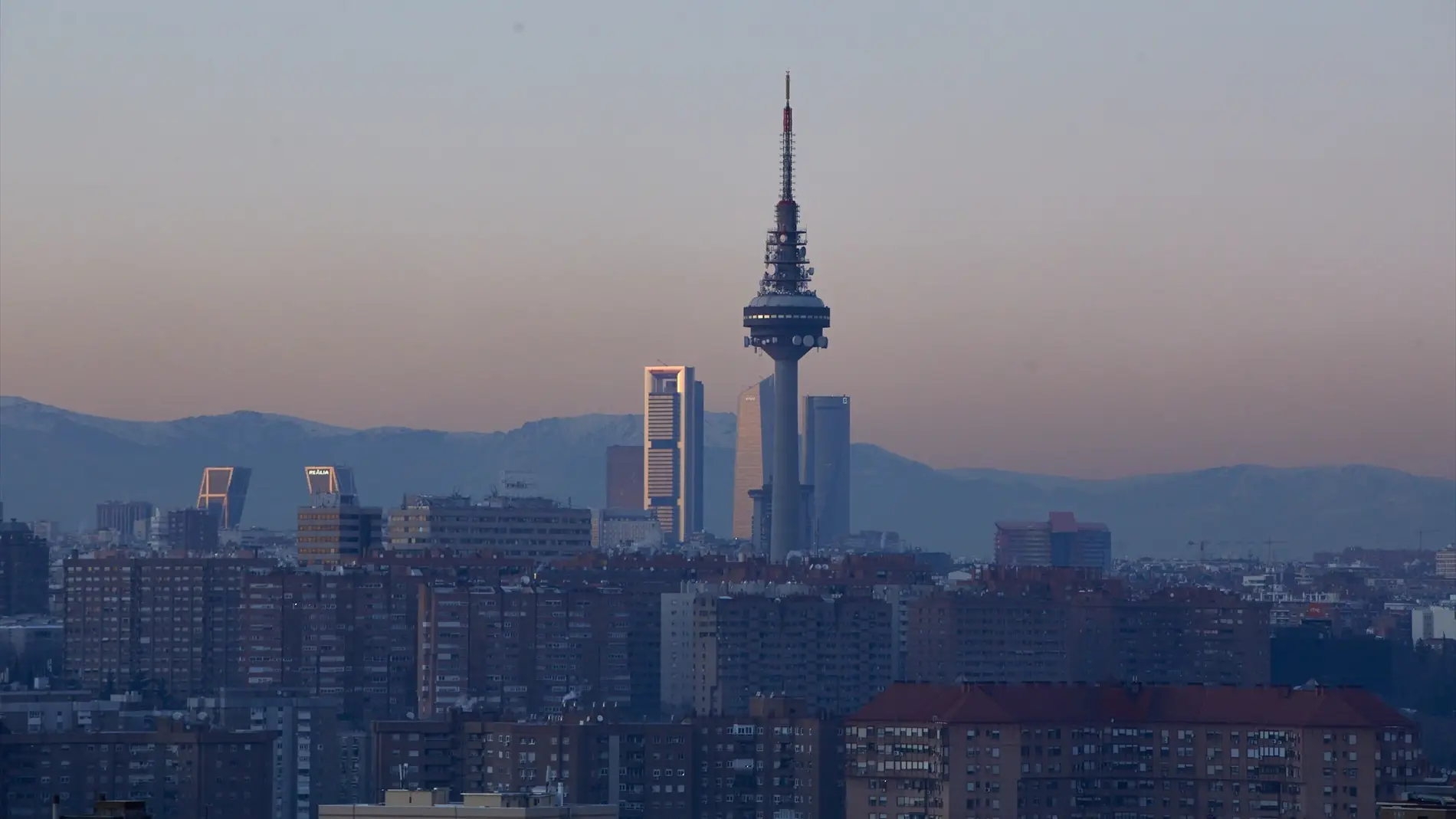 Imagen de archivo de la polución en la ciudad de Madrid