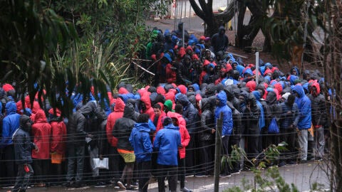 Migrantes en el Centro de Acogida de Migrantes de Las Raíces en Tenerife