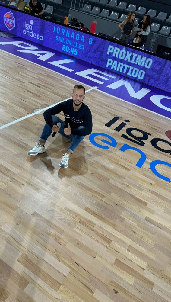 Sánchez, en el Pabellón Municipal de Deportes de Palencia