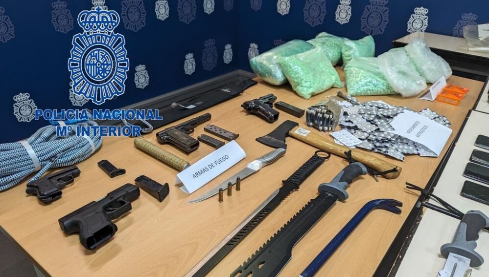 Exposición de todo lo intervenido en la operación 