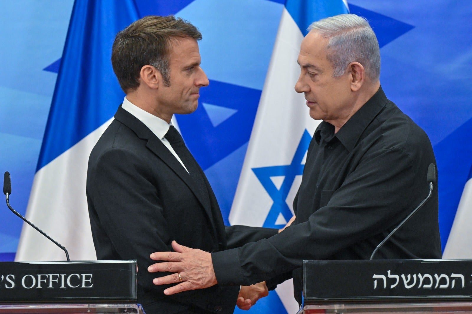 Macron avisa a Israel de la importancia de reconocer la creación de un Estado palestino Macron avisa a Israel de la importancia de reconocer la creación de un Estado palestino
