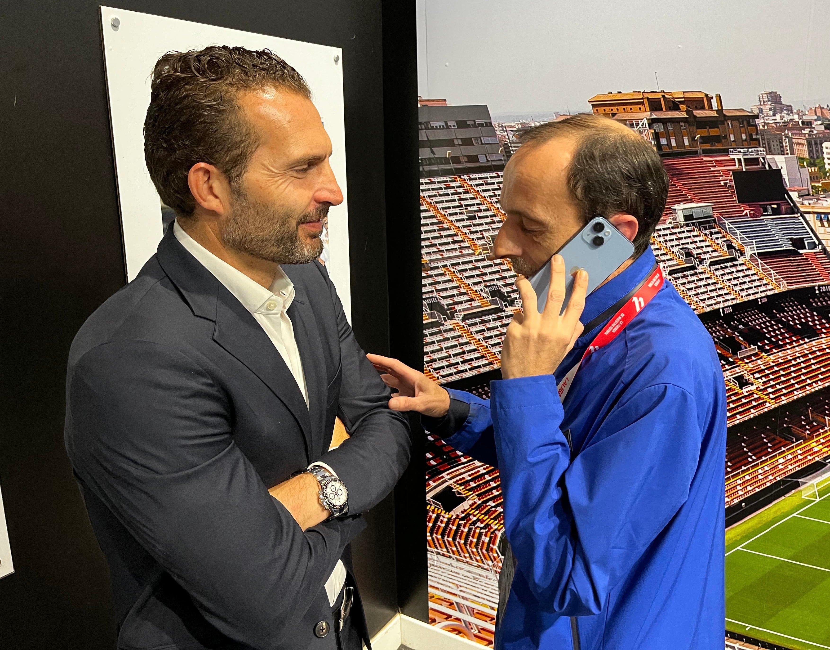 Rubén Baraja contento por la victoria en Radioestadio Noche Rubén Baraja contento por la victoria en Radioestadio Noche