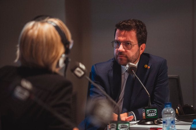 Pere Aragonès, sobre la investidura: "Es a Pedro Sánchez al que le corresponde moverse" Pere Aragonès, sobre la investidura: "Es a Pedro Sánchez al que le corresponde moverse"