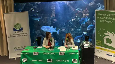 Más de Uno Asturias sobre Cogersa desde el Acuario de Gijón con Paz Orviz, gerente del Consorcio y Patricia Rodríguez Más de Uno Asturias sobre Cogersa desde el Acuario de Gijón con Paz Orviz, gerente del Consorcio y Patricia Rodríguez
