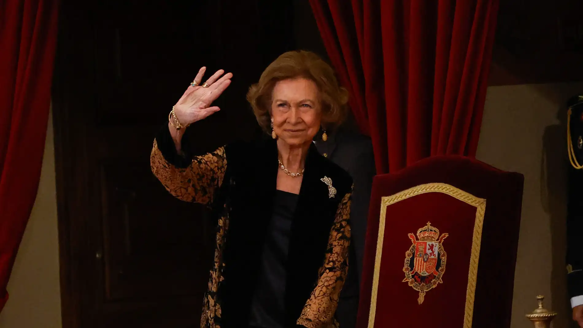La reina Sofía, durante la gala de la 43º edición de los Premios Princesa de Asturias.