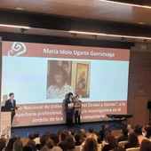 Idoia Ugarte recibe el Zendal por su papel como investigadora Idoia Ugarte recibe el Zendal por su papel como investigadora