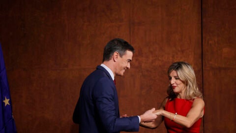 Pedro S&aacute;nchez y Yolanda D&iacute;az