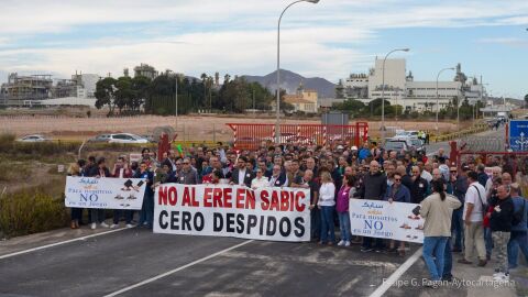 Movilización de los trabajadores de Sabic Movilización de los trabajadores de Sabic