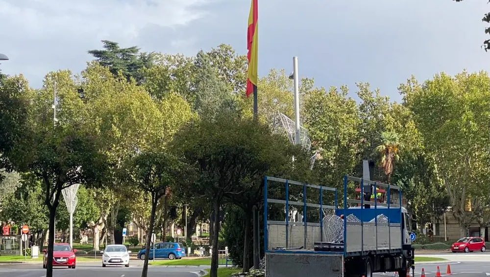 La plaza de España, uno de los puntos de partida La plaza de España, uno de los puntos de partida