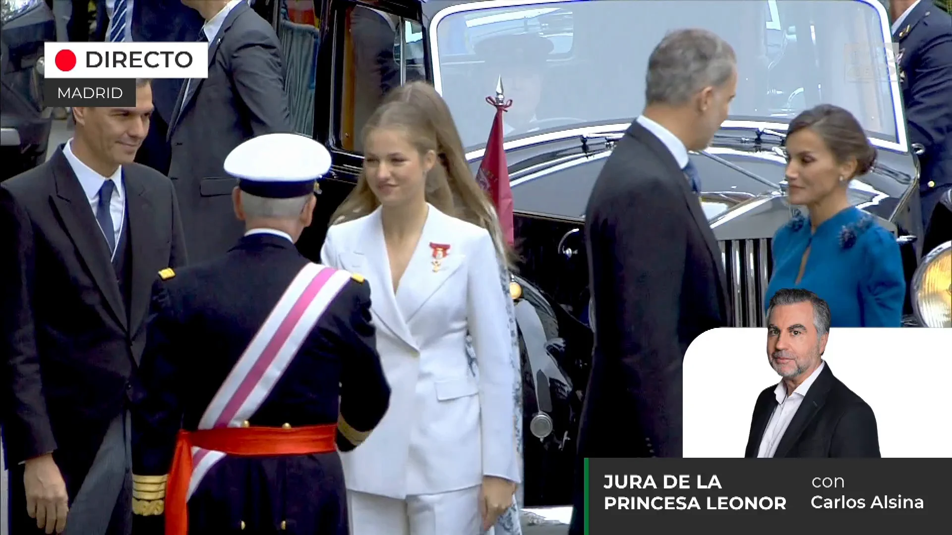 Llegada de la princesa Leonor al Congreso Llegada de la princesa Leonor al Congreso