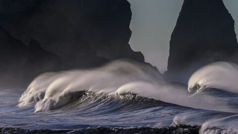 Oleaje en la costa