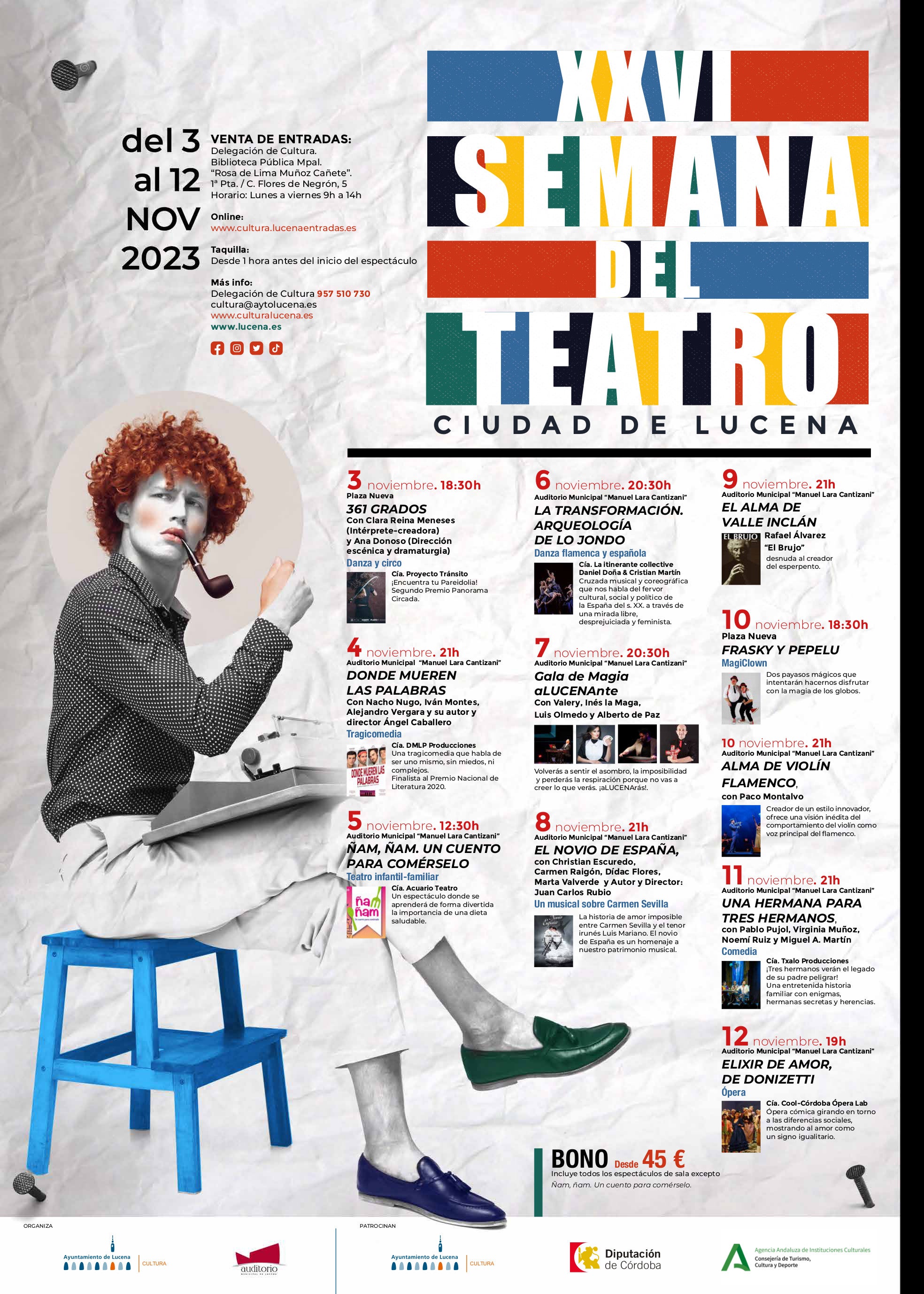 Lucena levanta el telón en su XXVI Semana del Teatro Lucena levanta el telón en su XXVI Semana del Teatro