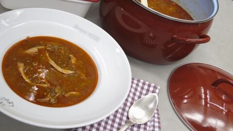 Lentejas con gallina, receta de Robin Food