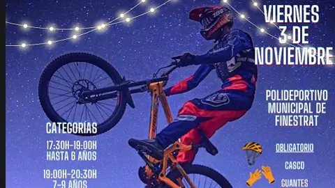 Aplazada la Extreme Bike Night de Finestrat a causa del fuerte viento Aplazada la Extreme Bike Night de Finestrat a causa del fuerte viento
